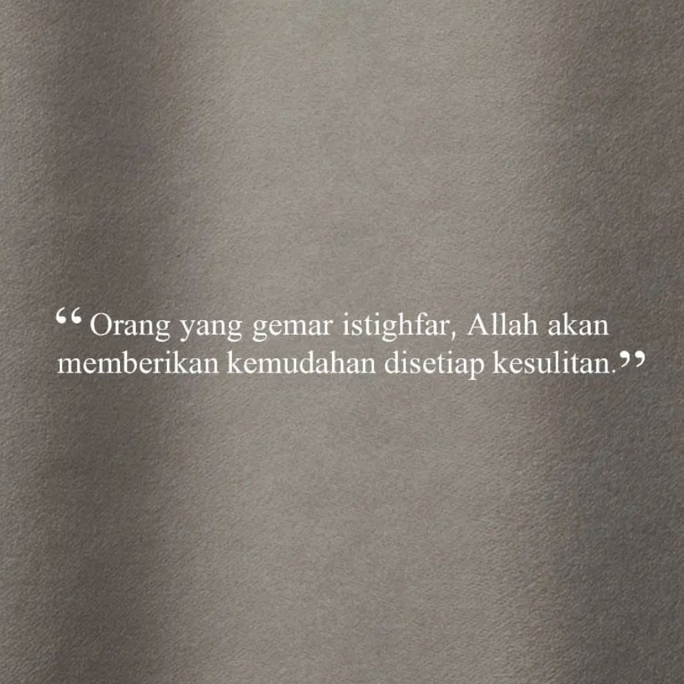 Istighfar.