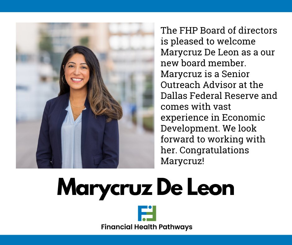 Excited to welcome our new board member Maricruz De Leon! #leadership #diversity #latinaleader