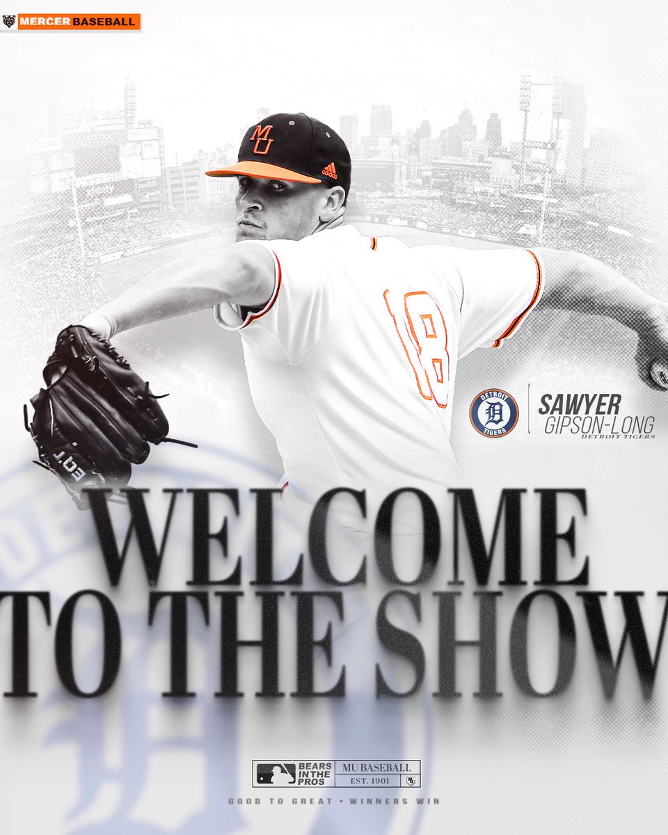 Mercer Baseball (@mercerbaseball) on Twitter photo ✨𝐖𝐞𝐥𝐜𝐨𝐦𝐞 𝐓𝐨 𝐓𝐡𝐞 𝐒𝐡𝐨𝐰 ✨
Congratulations to <a href="/sawyergipson/">Sawyer Gipson-Long</a>‼️
#BearsInThePros | #GoodToGreat |#WinnersWin ✨𝐖𝐞𝐥𝐜𝐨𝐦𝐞 𝐓𝐨 𝐓𝐡𝐞 𝐒𝐡𝐨𝐰 ✨
Congratulations to <a href="/sawyergipson/">Sawyer Gipson-Long</a>‼️
#BearsInThePros | #GoodToGreat |#WinnersWin