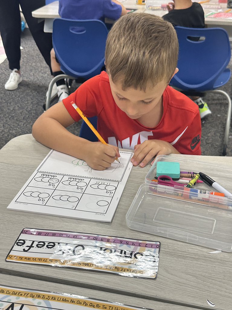 Day three and these kinders have already mastered ‘school’. <a href="/GeneseoCSD/">Geneseo CSD</a>