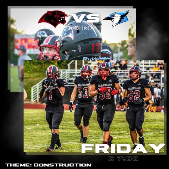 It’s Demo Day at R7! Grab your construction gear and join us in the stands! Game time 7:00 pm! #wearetheblackcats