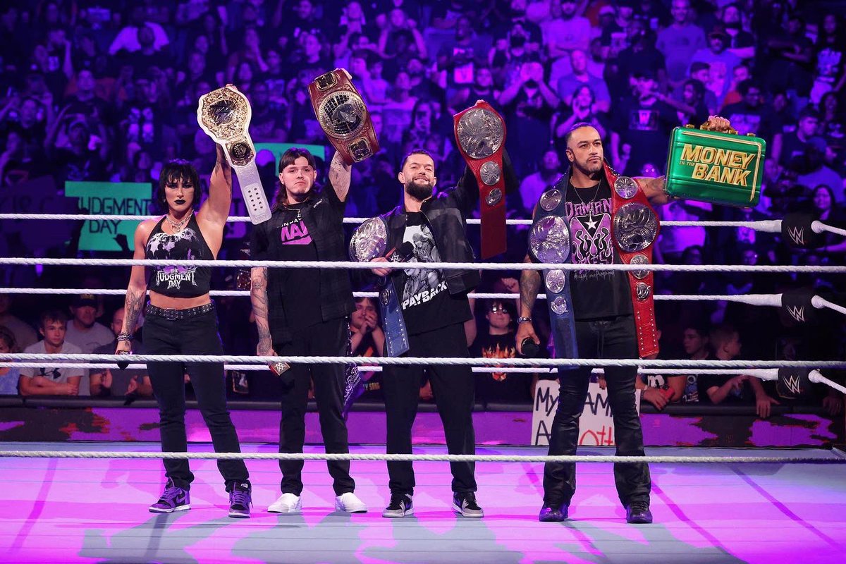 They said there was issues in the Judgment Day, so we decided to become an issue to the tag team division. Priest and I completed the quad, taking down the awful Canadians. We stay on top.