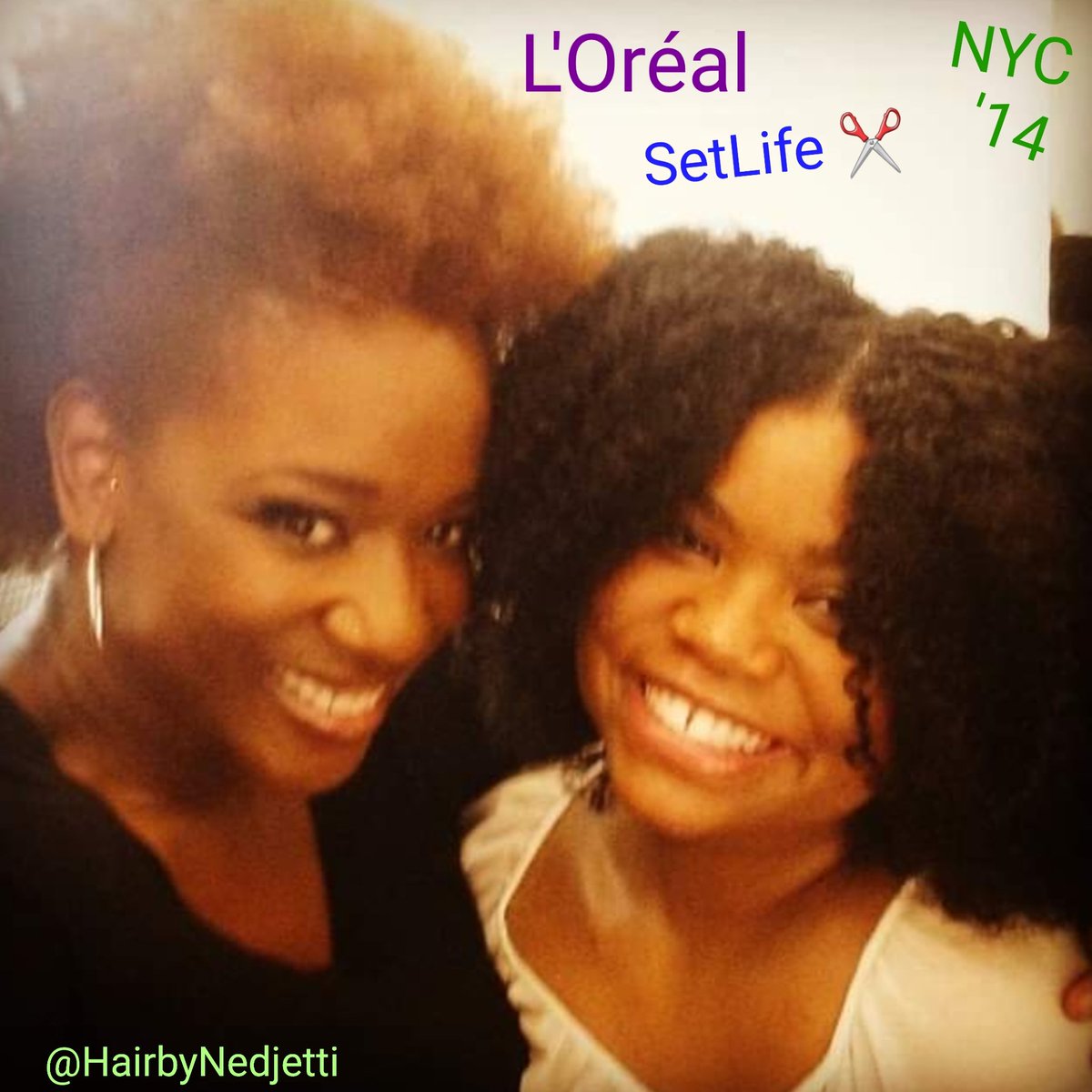 HairbyNedjetti's tweet photo. #HairMeOut® #NedjettiHarvey #LOreal NYC '14 #SetLife for #SoftSheenCarson Hydra Steam Moisturizing System #tutorial created for #Cosmetologists Professionals✂️
#HairbyNedjetti #LOrealEducator #Cosmetologist 30+yrs #ForTheCulture #NaturalHair Guru 💇🏾♀️
#BeYOU 👑
💞 #Nedjetti https://t.co/JuygZ2Pn5N