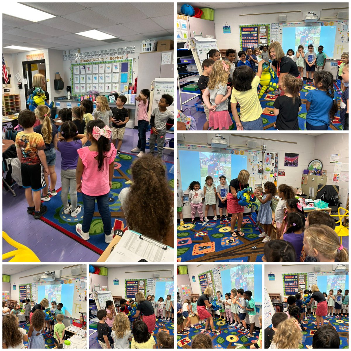 MrsWorkmanHECS's tweet photo. So excited to have Mrs. Hill come for our first We Thinkers lesson! We met Dinah the dinosaur, and learned how to think our thoughts and feel our feelings. 🧠❤️✨
#WEareLakota
#HECSmagic
@HeritageECS https://t.co/MUFiE0hcTa