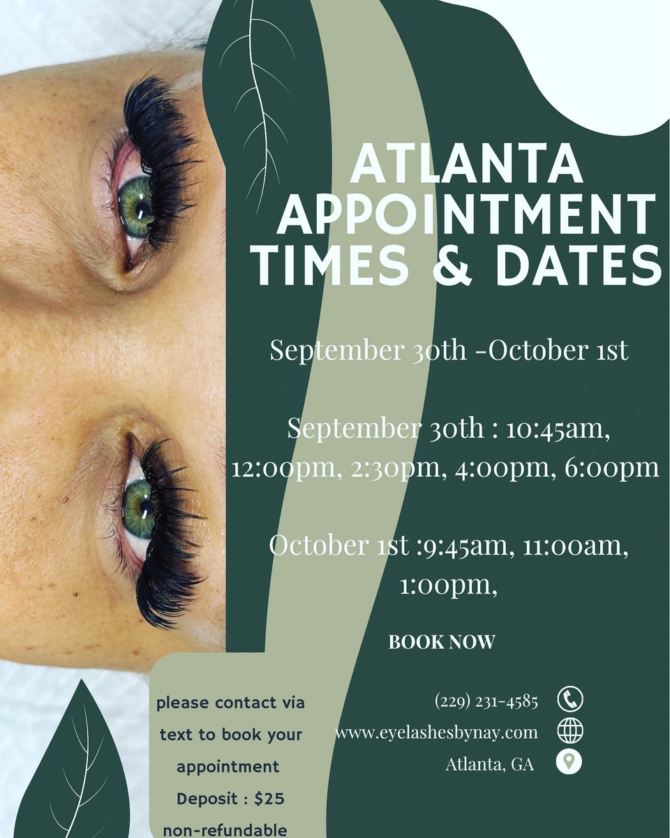 ObviouslyNot_'s tweet photo. Hello ATL 👋🏽👋🏽👋🏽

I have posted my appointment times and dates. Please text (229) 231-4585 to book your appointments. Slots are very limited this month so please book accordingly ✨

The booking link is listed to discover all prices inquiries; https://t.co/IfTKDHnN5D https://t.co/br3iBFyP8N