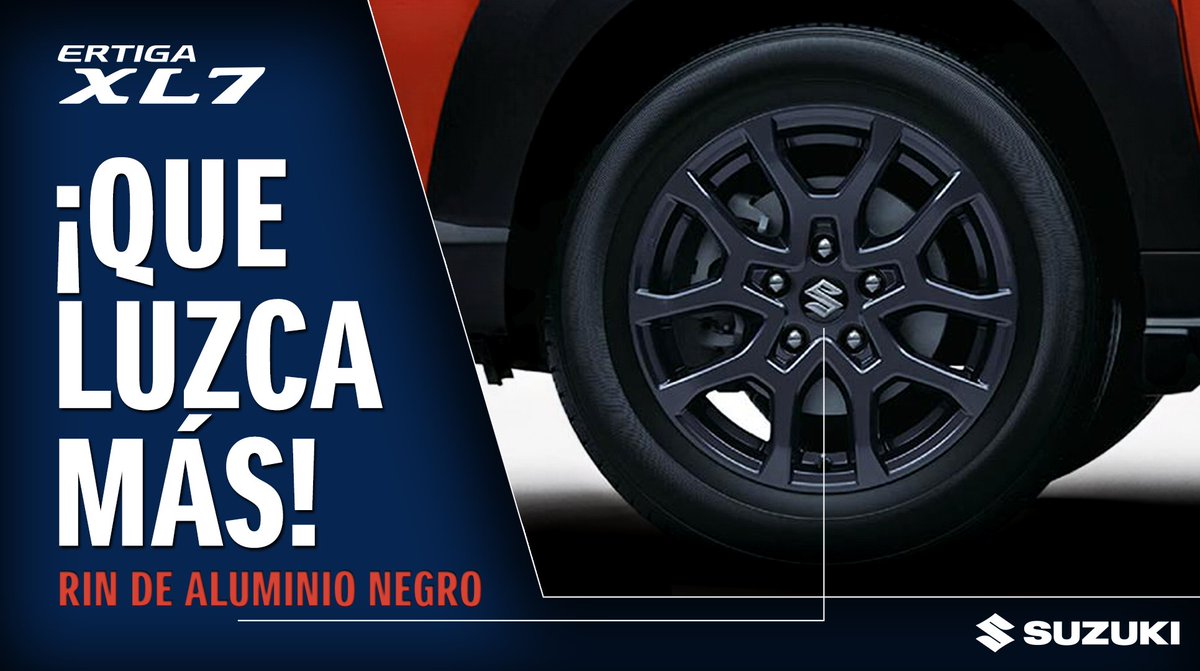 Suzuki_Mex's tweet photo. Ponle más personalidad a tu #ERTIGAXL7 😎.
Esos rines están al 💯.
Encuentra el catálogo completo de #accesorios aquí 👉: https://t.co/wHkuCvNzaI https://t.co/3QPlacyCYz