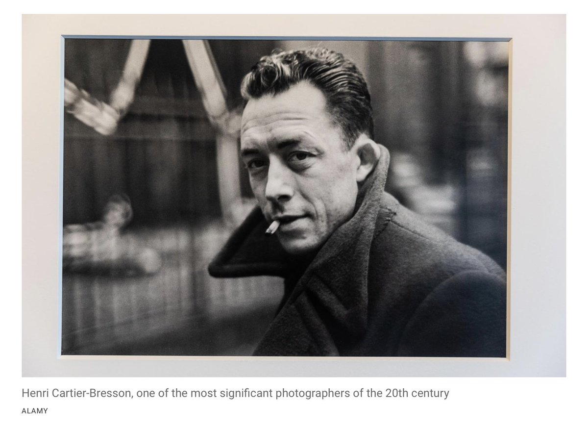 I suspect that what <a href="/thetimes/">The Times and Sunday Times</a> meant to say is that this is a photograph of Albert Camus -- a pertinent illustration for a piece by <a href="/LolTolhurst/">Lol Tolhurst</a> and accompanying article about <a href="/thecure/">The Cure</a> -- by Henri Cartier-Bresson.