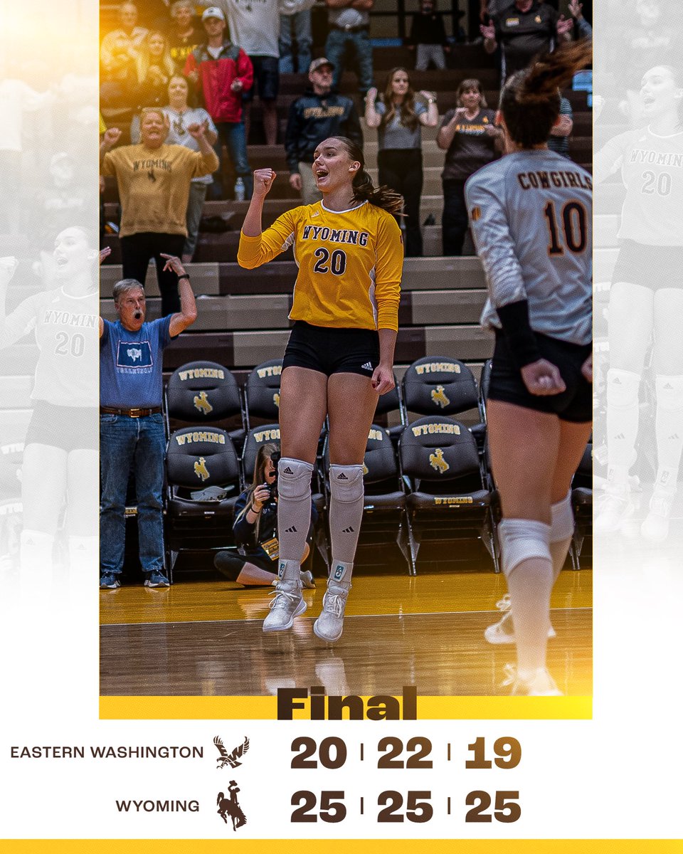 WYO_Volleyball's tweet photo. Sweeping our way to 8️⃣-0️⃣ https://t.co/ILEQeg7mod