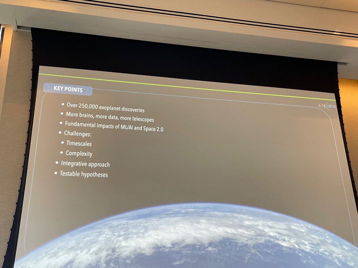 Our final speaker at #GiantMagellan2023 was Daniel Apai with a look to the future of exoplanets. Really thoughtful &amp; thought-provoking talk. Timescales &amp; complexity are challenges. Space missions are changing. Rapid field needs full integration of instrument teams. 
<a href="/danielapai/">Daniel Apai</a>