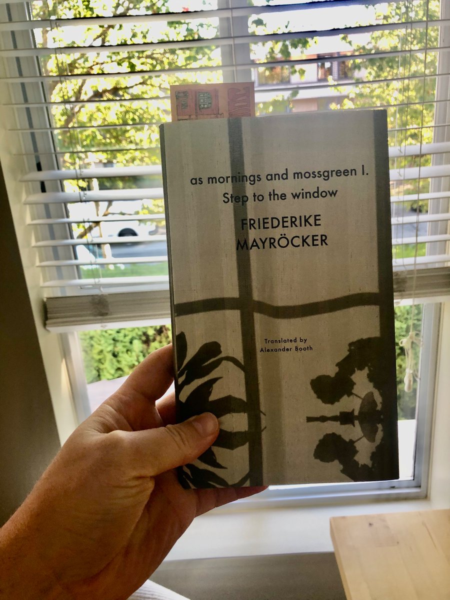 Stepping to the window with my new favourite book.