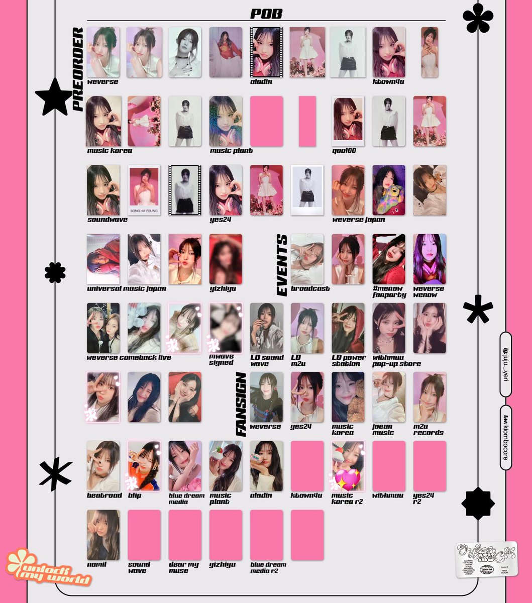 haanyoa's tweet photo. @gkdud_9 続けて失礼致します。
💖をつけたトレカもお譲り可能です。
こちらは3000円で考えています。まとめての購入で値引き可能です。ご検討頂けますと幸いです。 https://t.co/sMor8Z6fzd