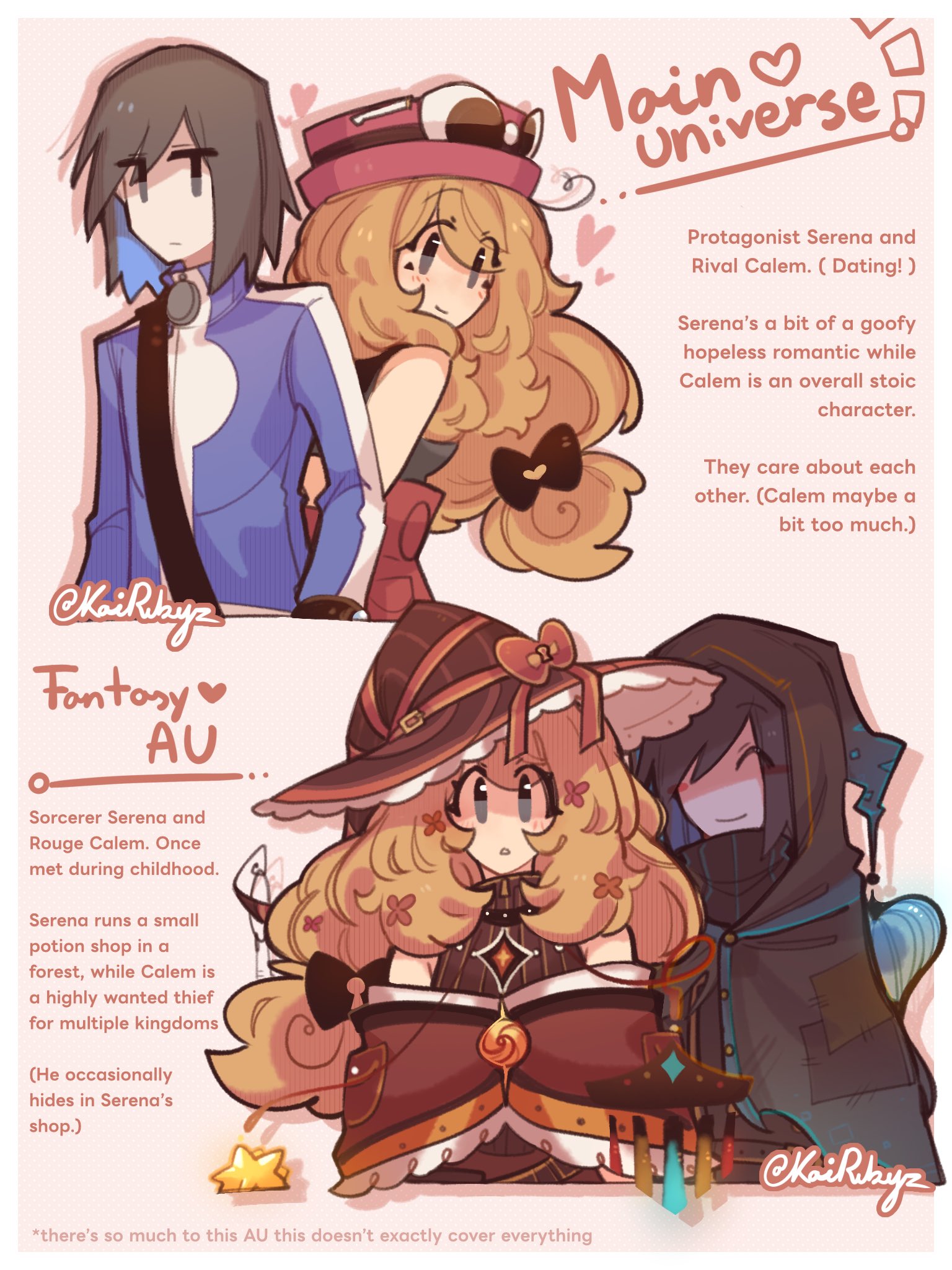 🌸 Ruby @ art hell on X: "All Kalosshipping Alternative Universe stuff as  of right now https://t.co/sMnoRb3Z6F" / X
