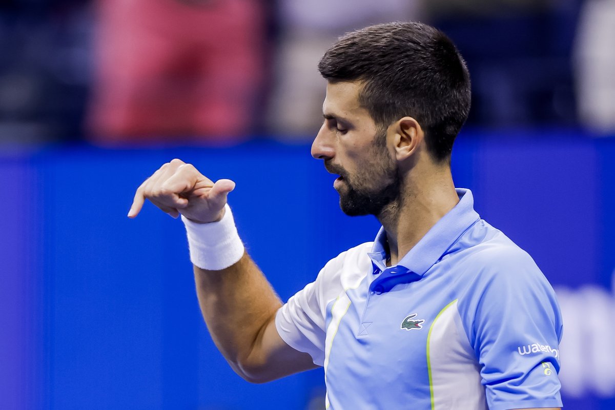 ESPNtenis's tweet photo. "Me encanta la celebración de Shelton, así que se la copie"

🗣️ Novak Djokovic https://t.co/d7TkAC6SN7
