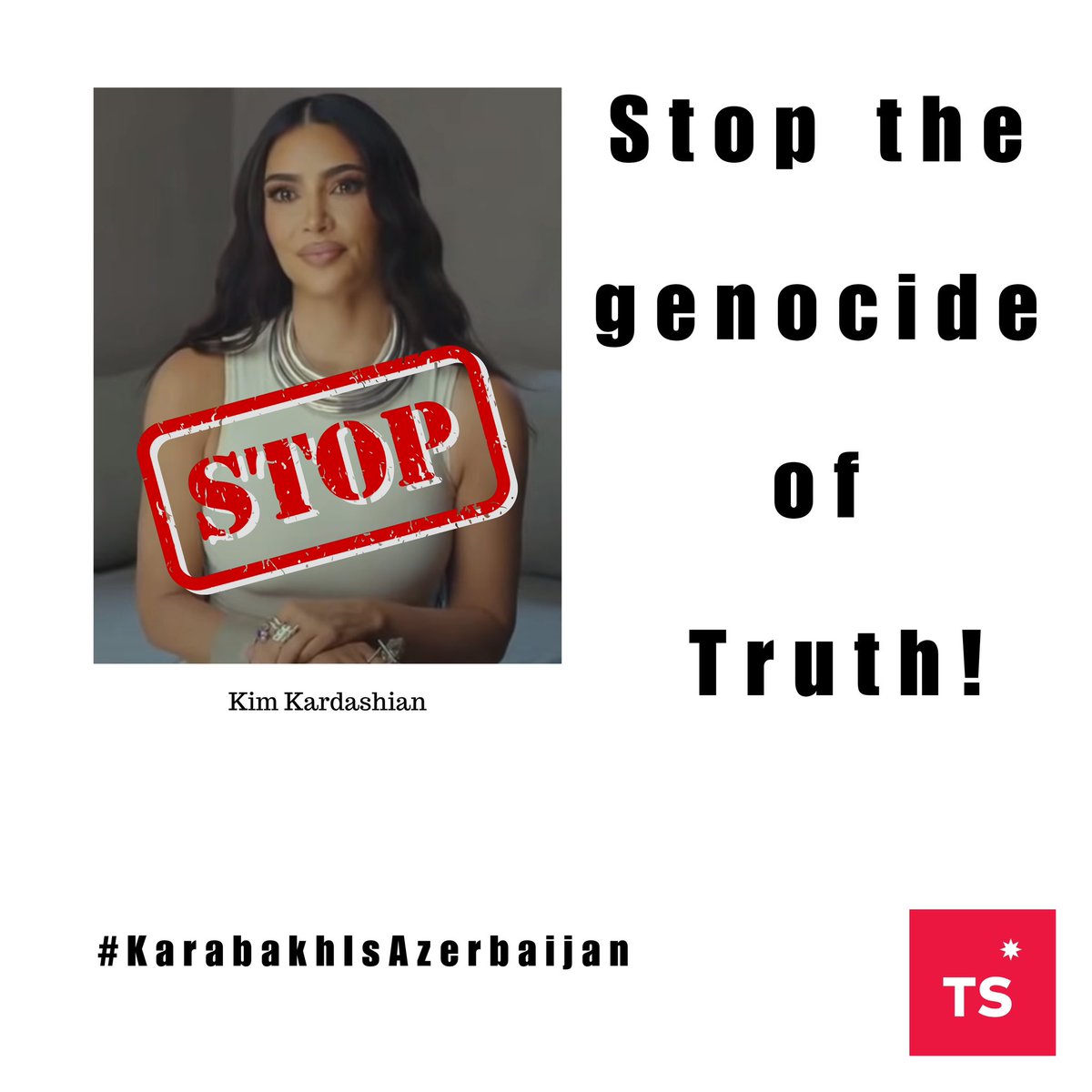 ZahraBadalbayli's tweet photo. Kim Kardashian's recent #posts appear disconnected from reality, while the situation regarding the #Lachin corridor and Azerbaijan's territorial control underscores the importance of preserving a country's territorial integrity. #StopGenocideOfTruth
#Azerbaijan https://t.co/E4WekvZlKT