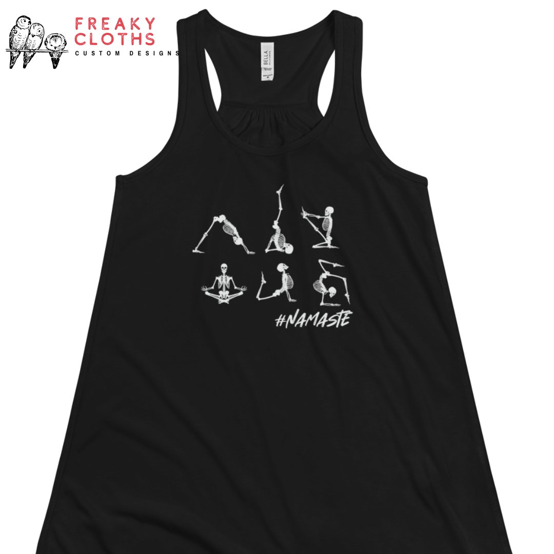 freakycloths's tweet photo. 🧘♂️ Meet the whimsical addition to your yoga wardrobe: the "Skeleton Tranquility" tank top! 💀 Find joy in every pose with playful skeletons embodying the spirit of "Namaste".
Shop now: https://t.co/1dT6xXhwQv
#YogaFun #NamasteInStyle #SkeletonTranquility #FreakyCloths https://t.co/0OyNAqIdoJ