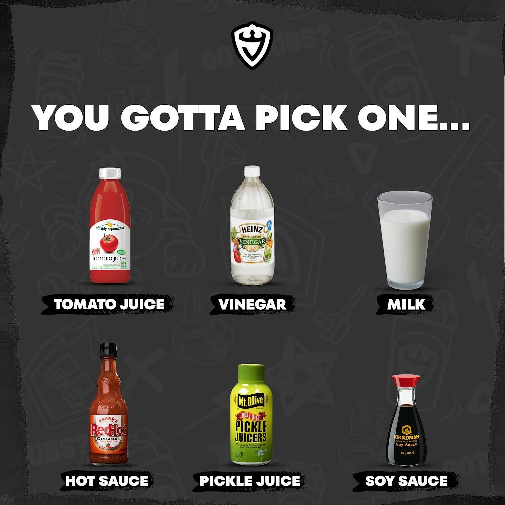 Water is out of the question. Which one you goin with?