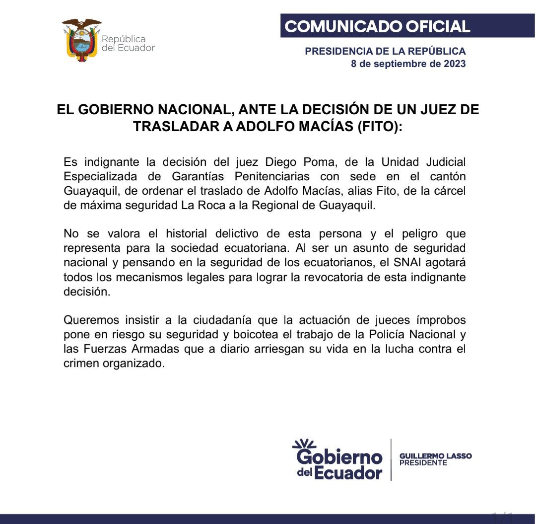 Presidencia_Ec's tweet photo. A la ciudadanía: https://t.co/7OF8y2tZWm