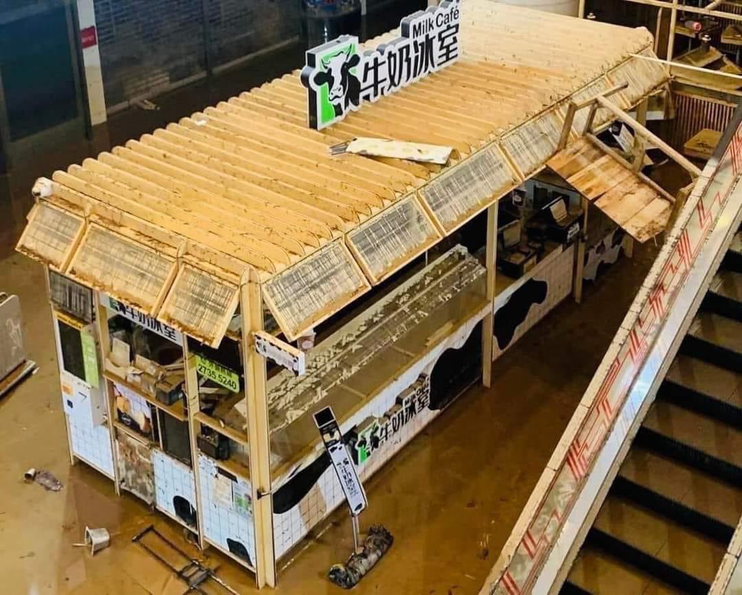 A historic relic retrieved from temple mall north in wong tai sin which was submerged in floodwater overnight, archaeologists are determining the date 😂

(Direct quote from netizen) 

Source: Kenneth Kwan from Facebook