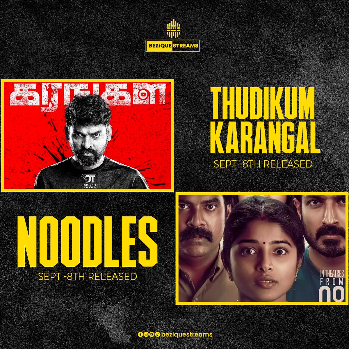 BeziqueStreams's tweet image. Its a Silver Screen September!

A Magnificent Line Up of Amazing Movies to wait for 😍😍😍

Which one are you waiting for??? 

Comment below 🔥🔥🔥

#septembermovies #tamilmovies #movielist #markantony #jawan #kushi #kannursquad #beziquestreams #thudikumkarangal #noodles
