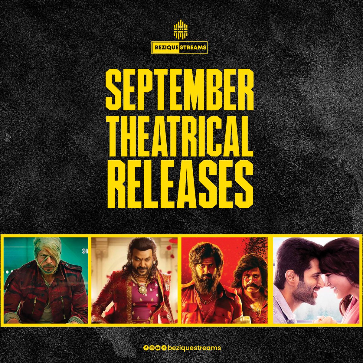 BeziqueStreams's tweet image. Its a Silver Screen September!

A Magnificent Line Up of Amazing Movies to wait for 😍😍😍

Which one are you waiting for??? 

Comment below 🔥🔥🔥

#septembermovies #tamilmovies #movielist #markantony #jawan #kushi #kannursquad #beziquestreams #thudikumkarangal #noodles