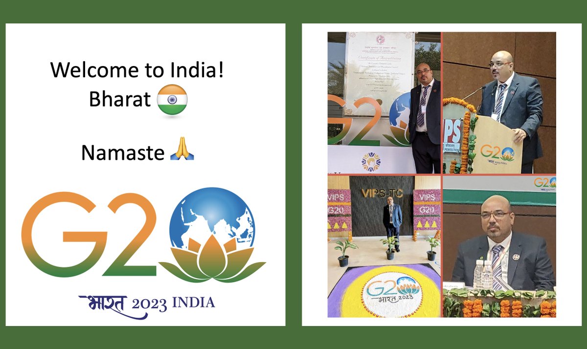 🌏 Welcome to #G20 India 2023! 🌏

🇮🇳  Vasudhaiva Kutumbakam 🇮🇳

🌿 Together, for One Earth, One Family, One Future. 🌿

Namaste 🙏

#G20India2023 #VasudhaivaKutumbakam #GlobalUnity #OneEarthOneFamily #IndianHospitality #AIforIndia