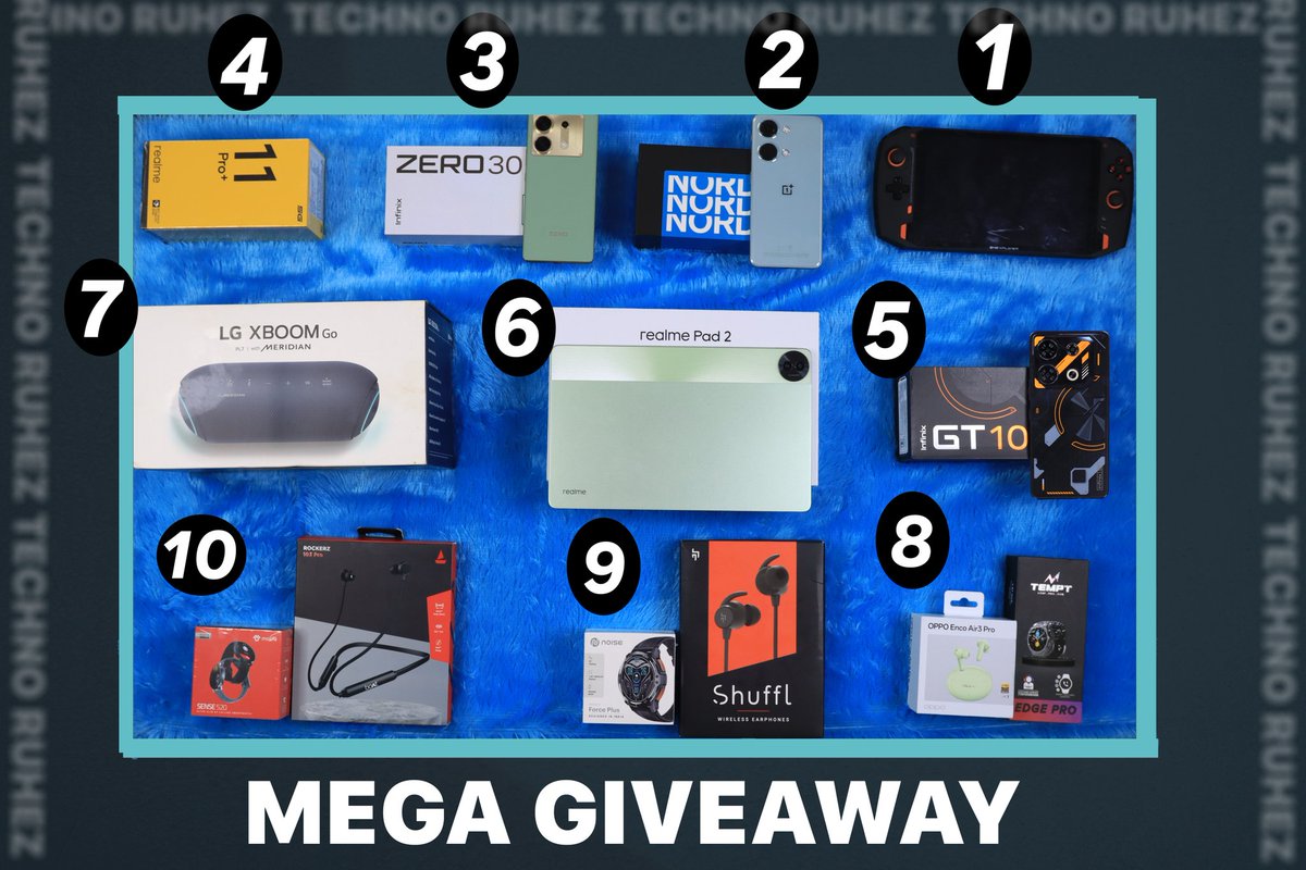 ***500k GIVEAWAY CONTEST*** Total ₹2.8 Lac Worth of Giveaway Products and Total No. Of Winners are 10 ! Rules To Enter Giveaway : 1) Follow us On Twitter @AmreliaRuhez & Instagram : surl.li/kxnag 2) Like This Tweet 3) Retweet Or Share This Tweet 4) Comment anything…