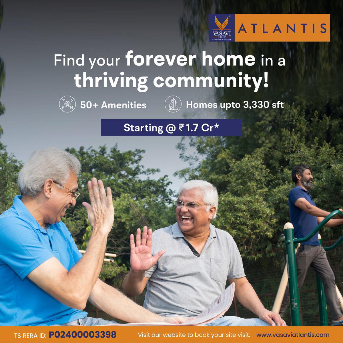 VasaviAtlantis's tweet photo. Flats In Narsingi.
#vasaviatlantis is a premium #gated community of 3BHK &amp; 4 BHK apartments right in the heart of the city at #Narsingi, #Hyderabad near Financial District &amp; Kokapet amidst the twinkling lights of Gachibowli https://t.co/KuY971f3Aw https://t.co/MRuYzC1Jpr