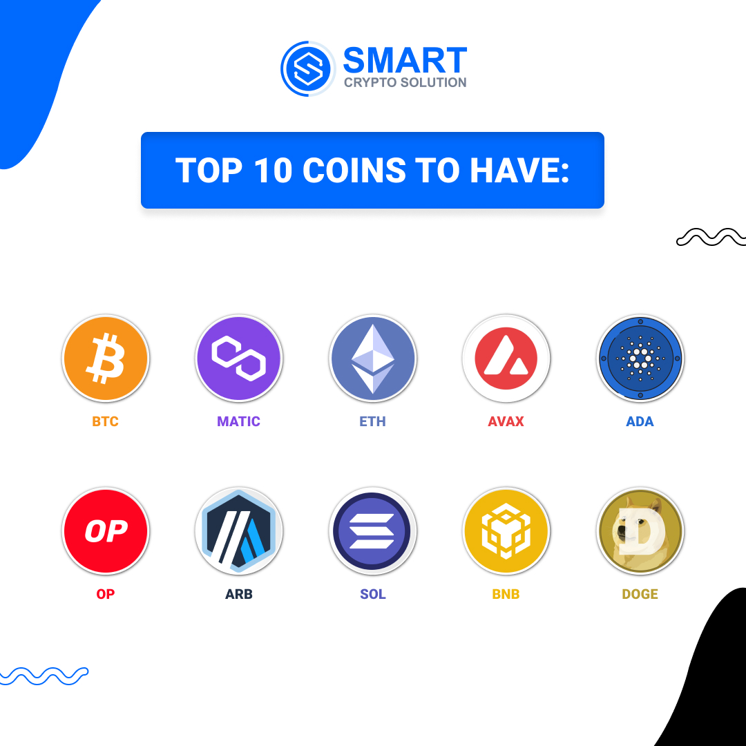 Scryptosolution's tweet image. 🚀 Top 10 Coins you need to have in your crypto portfolio! 💰
1️⃣ BTC 🌐
2️⃣ ETH 💡
3️⃣ SOL ☀️
4️⃣ AVAX 🏔️
5️⃣ ADA 🍀
6️⃣ MATIC 🔷
7️⃣ OP 💎
8️⃣ ARB 🌲
9️⃣ BNB 🚀
🔟 DOGE 🐕
.
.
#crypto #cryptocurrency #cryptocoins #cryptocoin #btc #bitcoin #eth #ethereum #sol #avax #ada #matic #op #arb