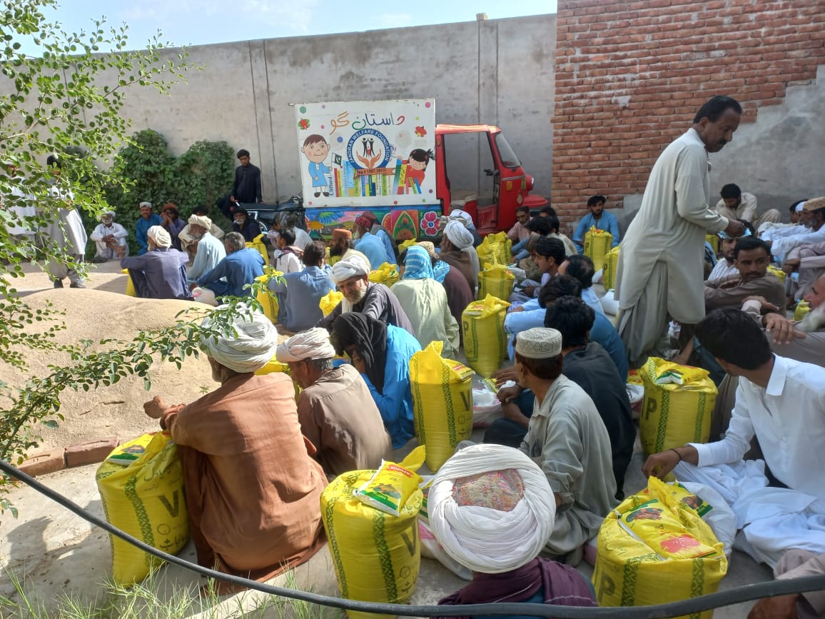 Rashan distribution among deserving families of Barkhan diatrict Thanks Donor for kind support
