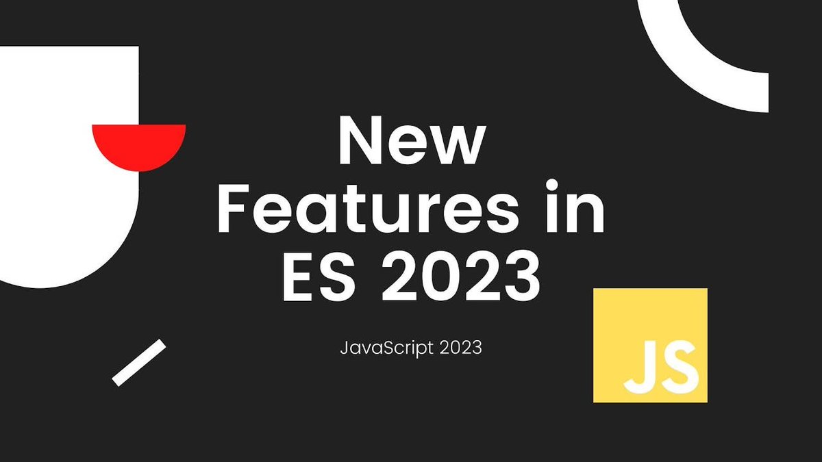 FirassBarakat1's tweet image. 🚀 Explore What's New in ECMAScript 2023! 🌟
In the world of JavaScript, change is the only constant. Let's dive into some exciting features of ECMAScript 2023 🌟🌟
Explore my new Medium article right here: medium.com/@firass.baraka…
#javascript #ECMAScript2023 #CodingUpdates