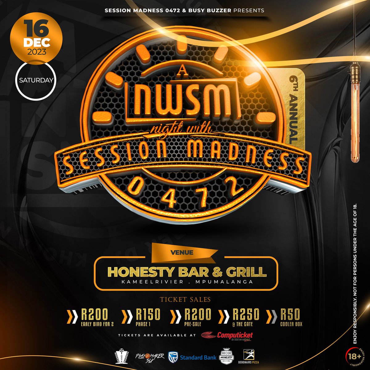 SessionMadness's tweet image. We can safely say kubi 😔😔😔
A Night With Session Madness early bird about to be exhausted. Do it right Do it fine 🔥🔥🔥 Siyojaiva ubusuku bonke!!! #ANWSM23 #RedemptionSet #KhofaNumberDj 

Online Purchase Link: computicket-boxoffice.com/e/a-night-with…