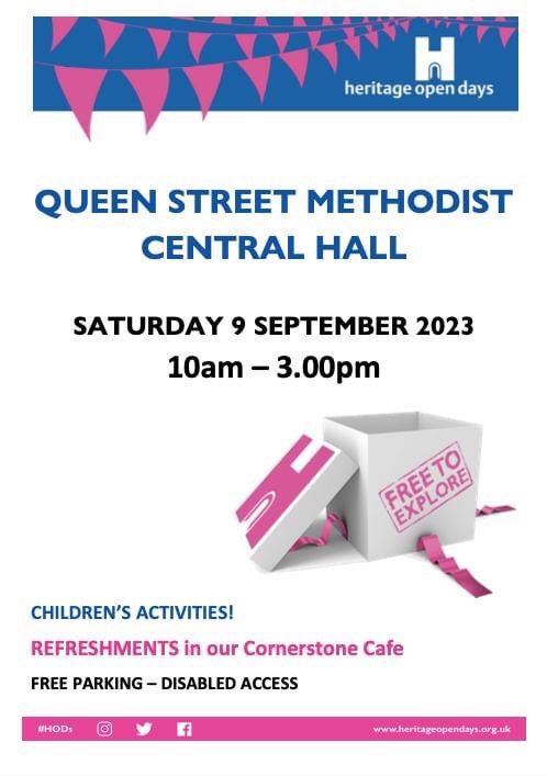 queenstmethodst's tweet image. Today from 10am 🙂 #HeritageOpenDays