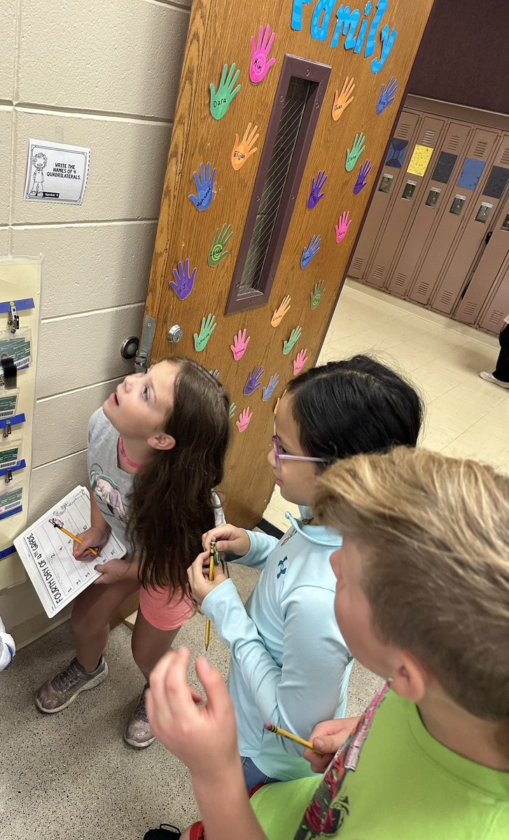 Today was the 4th day of 4th grade, so we worked in groups of 4 to solve 4-themed task cards! They included a mix of reading, math, and getting-to-know- you questions! #ThisIsMonroe #ClearlyAmazing