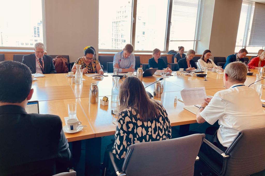 NauruMissionUN's tweet photo. Encouraged to see many of the GoF on climate & security attend the first experts meeting to discuss upcoming events during HL week.
Looking forward to future meetings to share experiences & expertise in responses to security challenges posed by the effects of climate change. https://t.co/ZQ7Dlm22qT