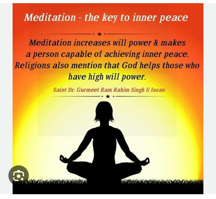 PinkiPi85104342's tweet photo. By practicing meditation on a daily basis you can reduce stress ,improve mental health and inner peace which will eventually lead to a positive mindset.inspired by Saint MSG insan million people are practice of meditation in their daily routine 
#Benefitsofnrditation https://t.co/T97AefY09a