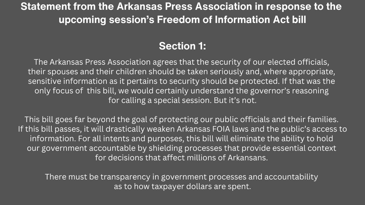 ARPressAssoc's tweet photo. APA statement by section with larger font. https://t.co/kgAq9bPhvP
