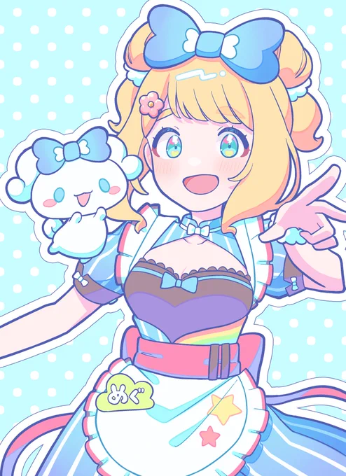 めぐちゃんのガチイベ応援ファンアート!シナモンアンバサダーガチイベ後半戦!!みんなで頑張ろーー!!#東雲めぐ #めぐあーと 