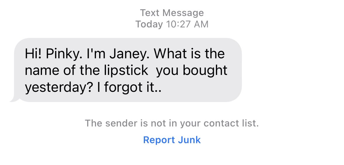 funniest spam text i’ve gotten in awhile. almost want to reply just to reward them for their creativity