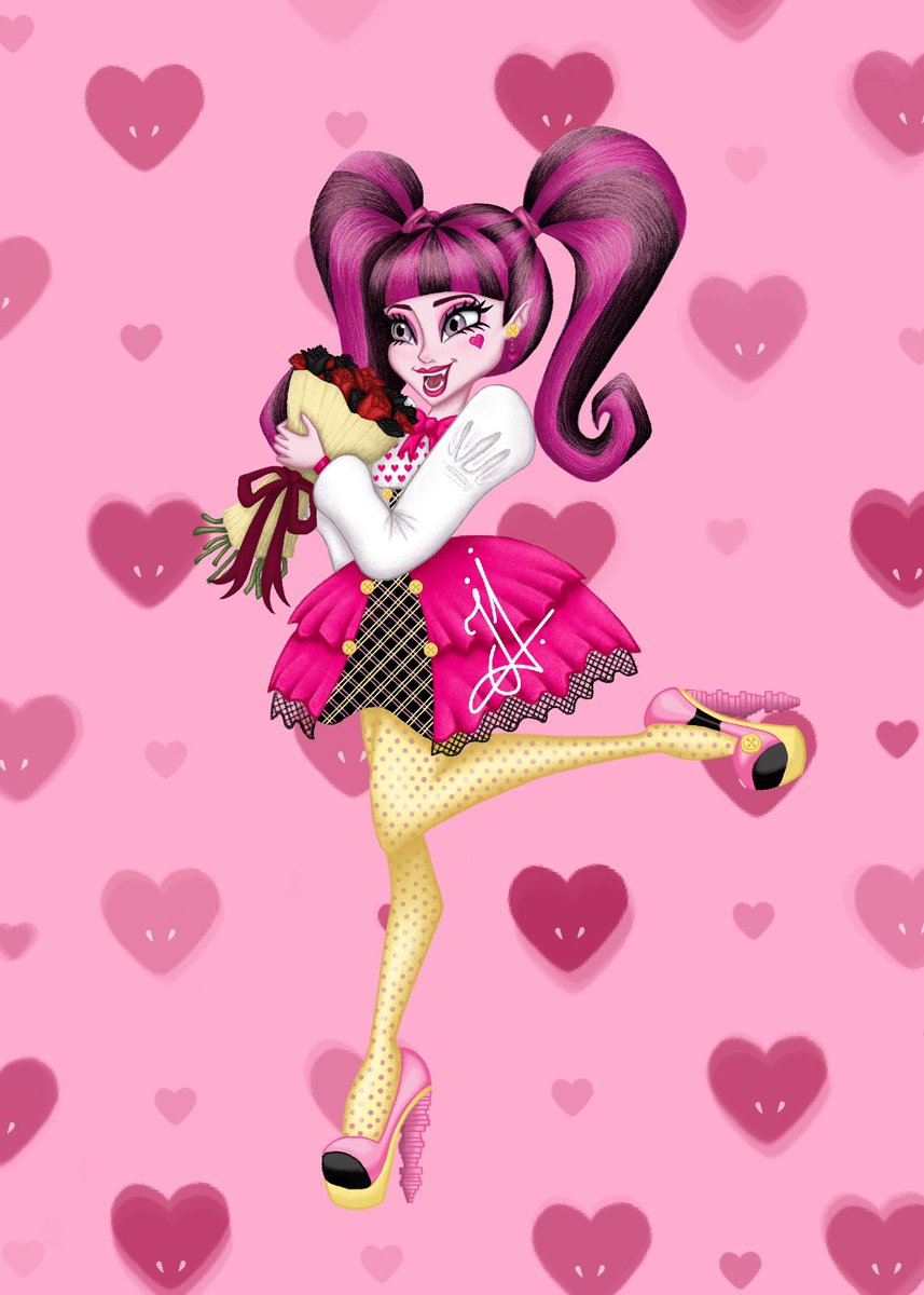creativewthisis's tweet photo. Hii !! This is my first post here, I hope you guys like my content and support me in my future projects, I'll be selling this print in my ko-fi page that you can find in the linktree of my bio 💖💖 #draculaura #monsterhigh #illustration #art https://t.co/ru8dvkfJom