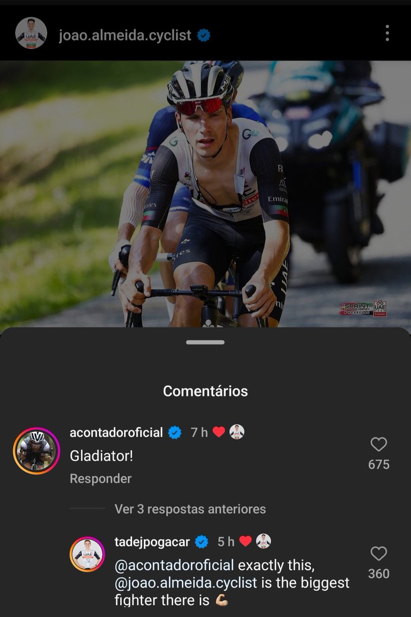 Até os deuses do ciclismo sabem que o Joao almeida é o rei 🚴💨🔥🔥🔥🔥