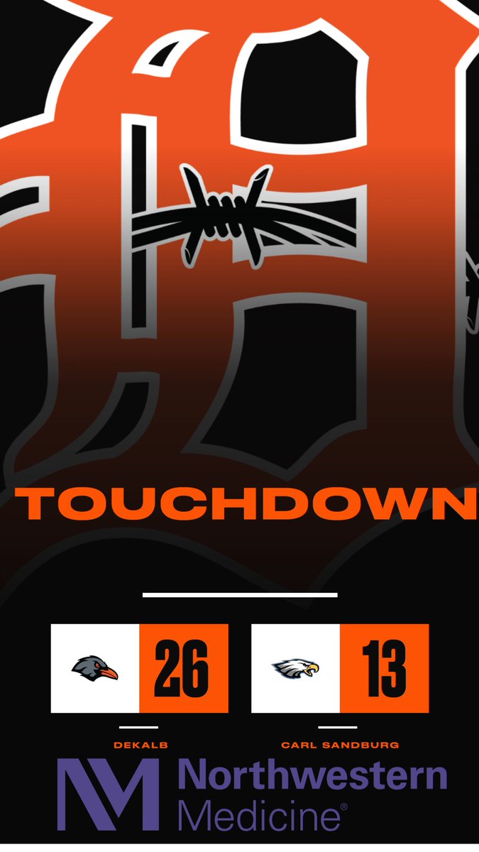 1barbathletics's tweet photo. Grant scores on an interception in the third! @dekalb_football increases their lead! #onlyonebarb https://t.co/xdLG9knBKi