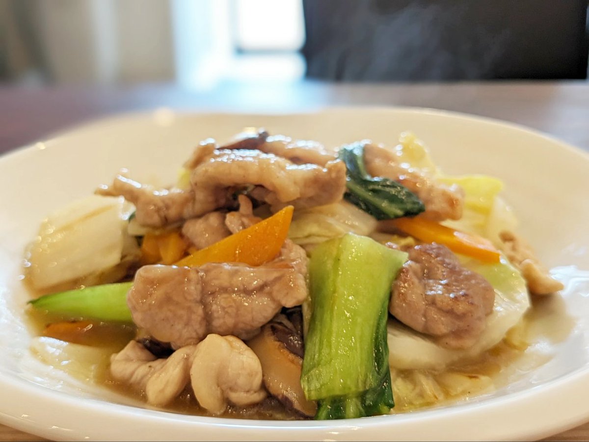a_moonrainbow's tweet photo. ��9/9.日替わりランチ】
🟡野菜あんかけ炒め
🟡めった汁
今日は、
これでもか！
というくらい
野菜たっぷりランチ✨
#喫茶ミモザ
#喫茶店
#カフェ
#ランチ
#日替わりランチ
#野菜たっぷりランチ
#からだにやさしいランチ
#ヘルシーランチ
#めった汁
#金沢ランチ
#石川ランチ
#カフェランチ https://t.co/Cq9AJA1hbb
