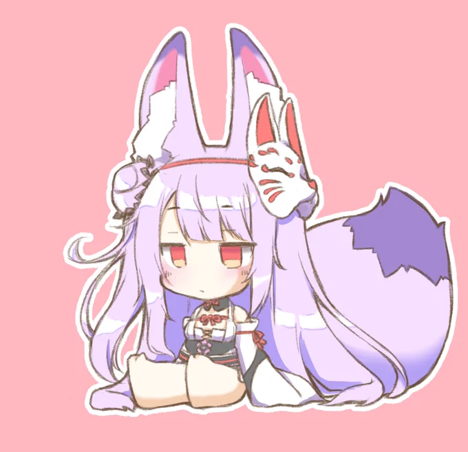もふもふなっちゃんふわふわもこもこな尻尾の妖狐#なつめ絵巻 #紙代なつめ 
