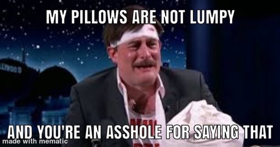 JodiePP1948's tweet image. #LumpyPillows