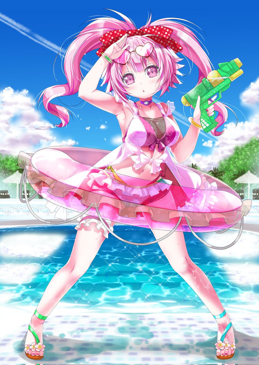 ★Yukirin★さま専用ページ₍ᐢ‥ᐢ₎ ♡ 夏が終わりそうだし今年描いた水着絵を貼ろう まだだ、まだ終わらんよ🍶