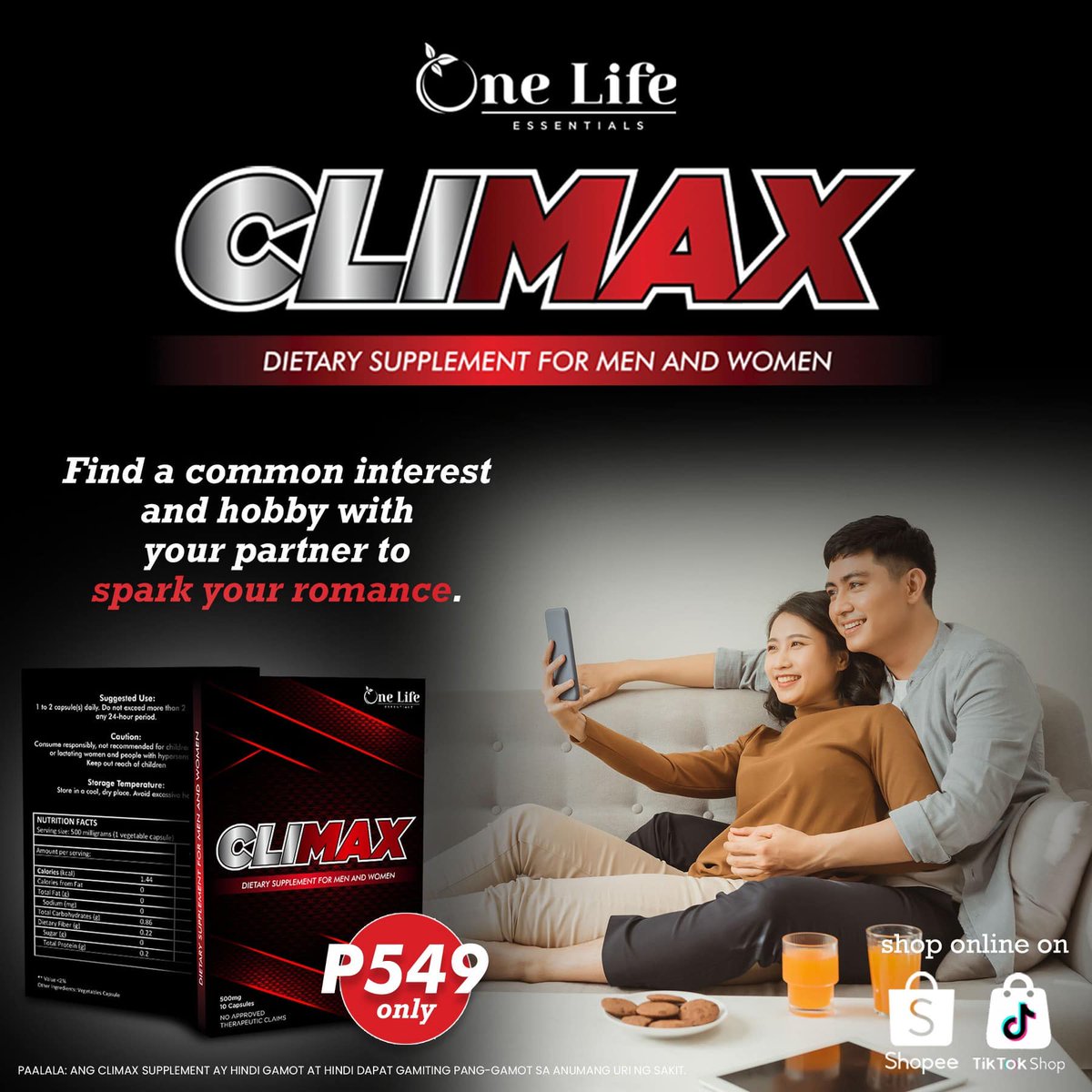 climax_ph's tweet photo. Discover shared interests and hobbies with your partner to ignite a sense of romance. Happy wife is indeed a happy life! Now Php 189 only!
#ClimaxToTheMax
#OneLifeEssentials
#HappyWifeHappyLife
#ClimaxSupplement
Shopee: https://t.co/PnEC6Td3R3
Tiktok Shop: https://t.co/Pc7PfjCMS8 https://t.co/m1nG4GSpiW