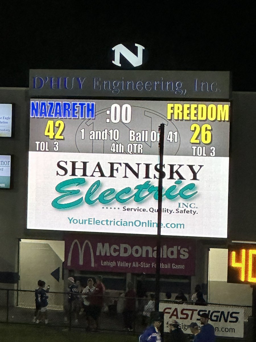 NAZARETH BEATS FREEDOM!! 3-0 🔵🦅🏈💪🏼💪🏼🔥🔥