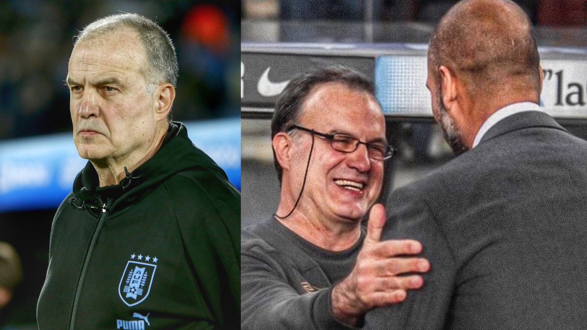 Taconeta_tw's tweet photo. A Bielsa lo admira Guardiola, Gallardo, Aimar, Klopp, Ferguson, Heinze, Valdano, Crespo y Milito -entre tantos otros- y lo critican los mismos boludos de siempre. https://t.co/cBe1hMlJFD