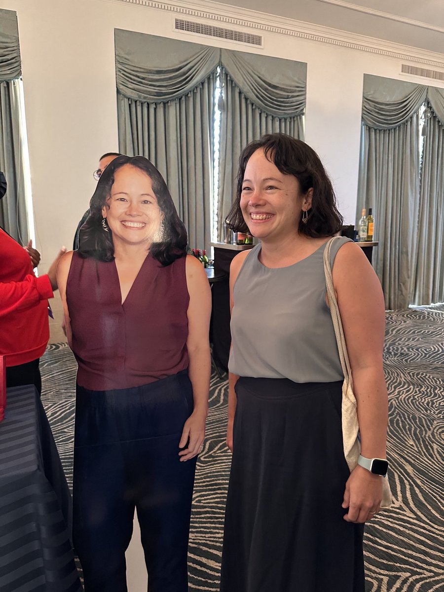 LocalProgress's tweet photo. After a full day of breakouts, our 300+ members, partners, &amp; staff wrapped up by celebrating our theme of #CollectiveCourageCollectivePower and giving a loving goodbye to our outgoing ED, @sarahyjohnson. 

We love you Sarah! 💕 

On to tomorrow! #LP2023 https://t.co/yl98ot2fzU