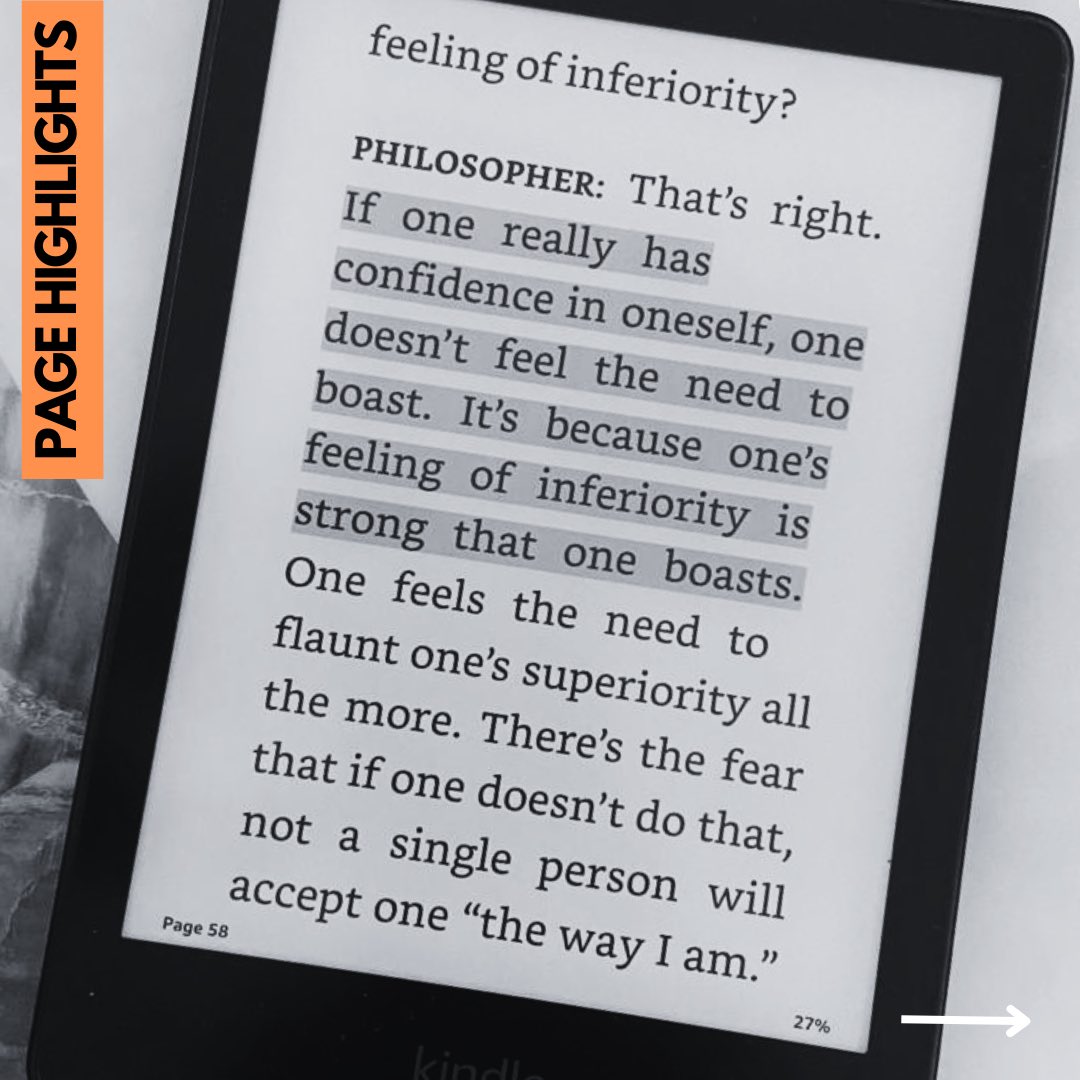 a_m_reflection's tweet image. Do you boast about yourself being superior or achieved a lot more than others? Read this book and reflect. Probably, that is a sign of being more inferior than anything and trying to hide the same #knowledgeshared #inferiority #superiority #complex #psychology #book #courage